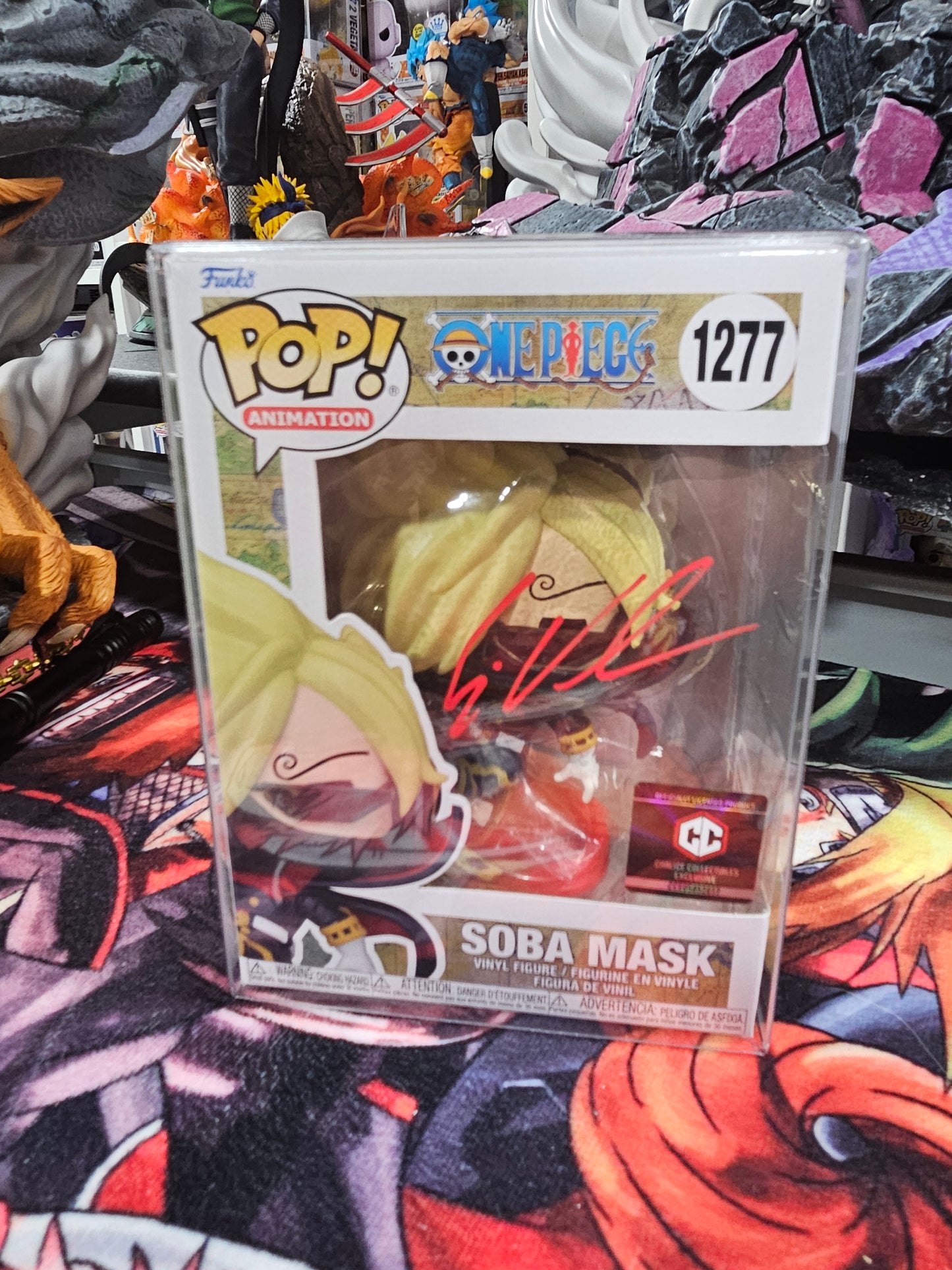 One Piece Soba Mask Chalice Collectibles Funko Pop Signed by Eric Vale