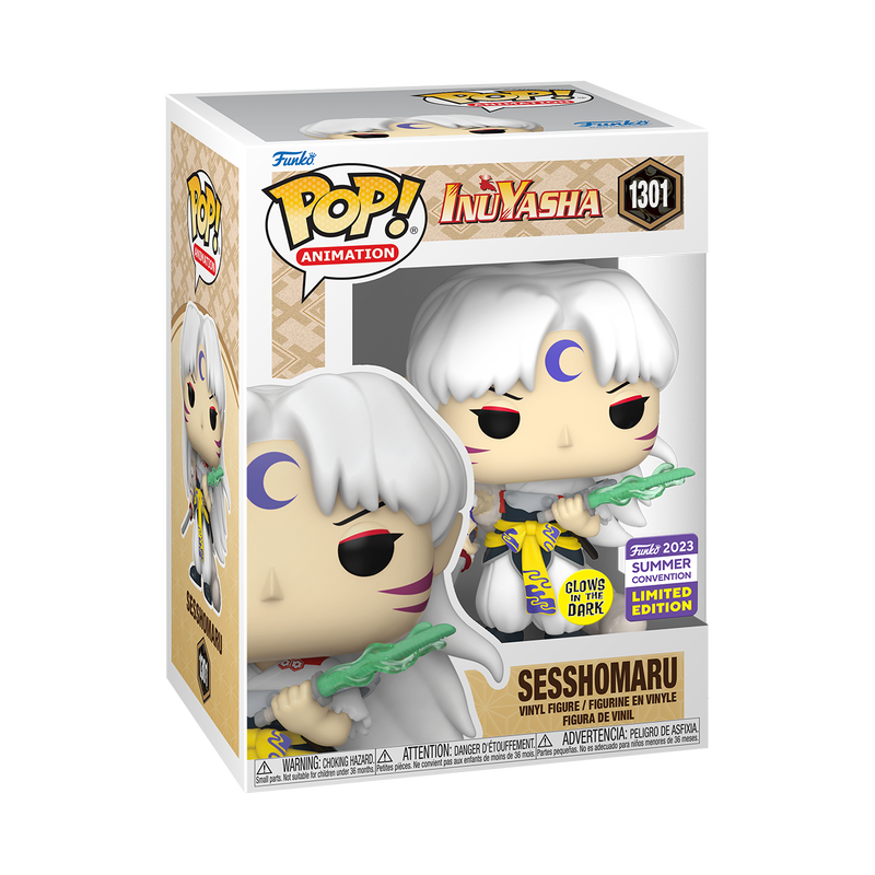 Sesshomaru Glows in the Dark 2023 Summer Convention Funko Pop