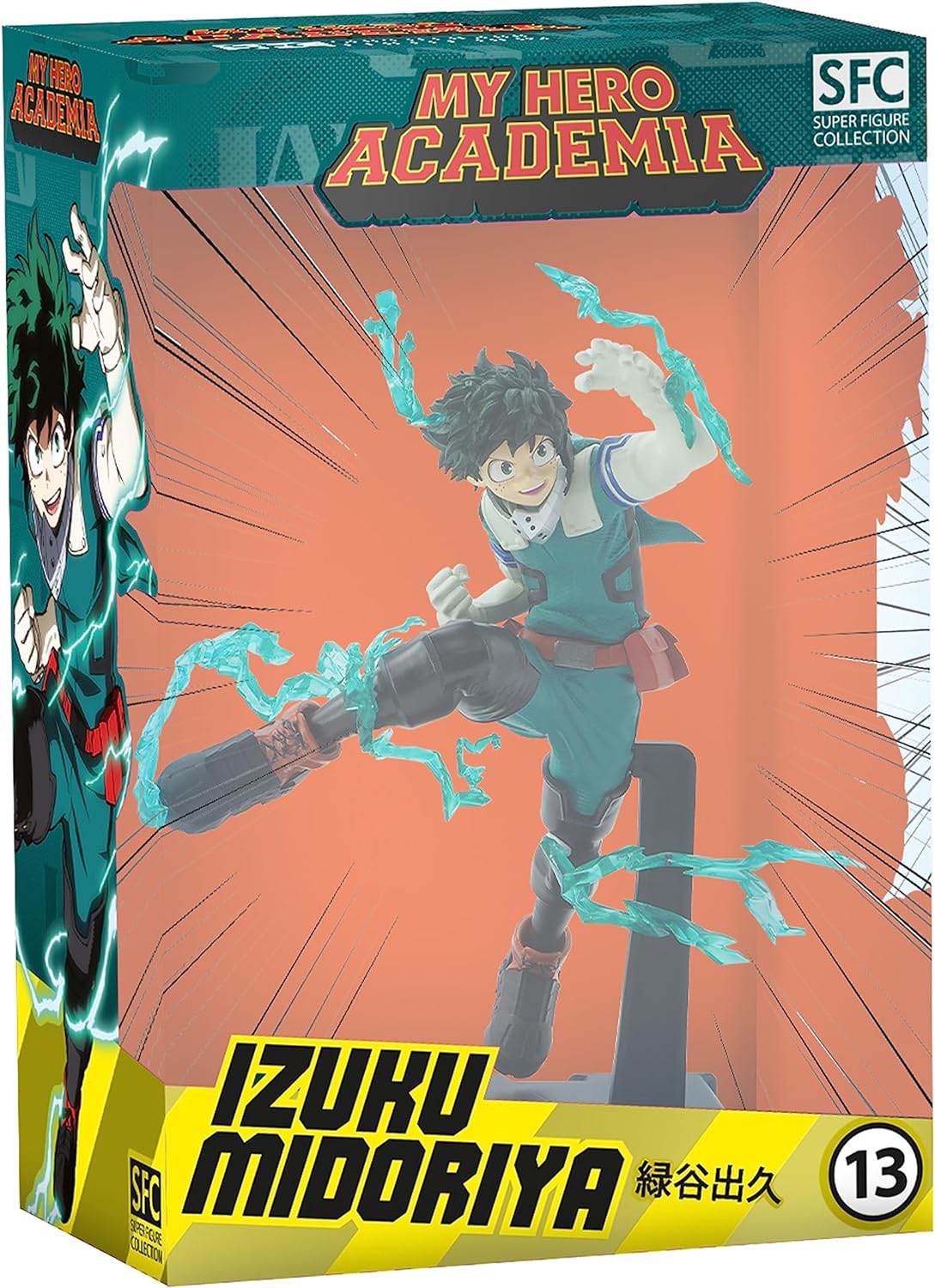 ABYSTYLE Studio My Hero Academia Deku One for All SFC Collectible PVC Figure 6.5" Tall