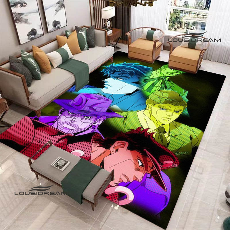 JoJo's Bizarre Adventure printed carpet Yoga mat Non -slip carpet anime rug kitchen mat cute rug Outdoor carpet birthday gift