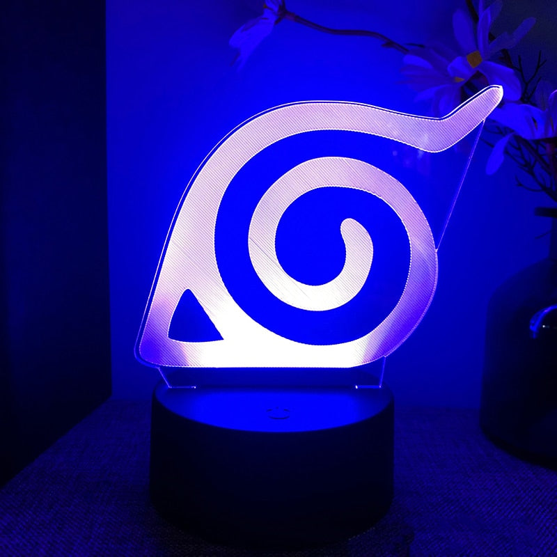 7 Colors Naruto LED Night Light, Akatsuki, Uchiha Itachi, Sasuke Colorful 3D Mini Table