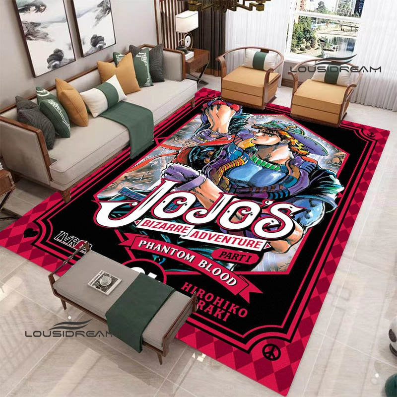 JoJo's Bizarre Adventure printed carpet Yoga mat Non -slip carpet anime rug kitchen mat cute rug Outdoor carpet birthday gift