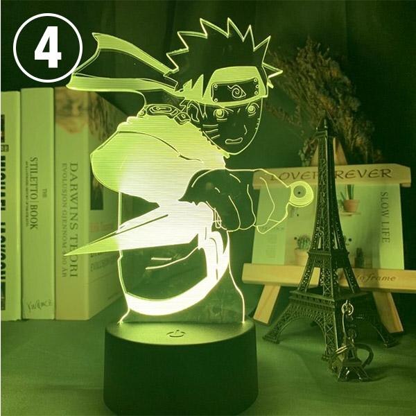 16/7 Colors Naruto Uzumaki LED Night Light Akatsuki, Kakashi Hatake, and Many Others