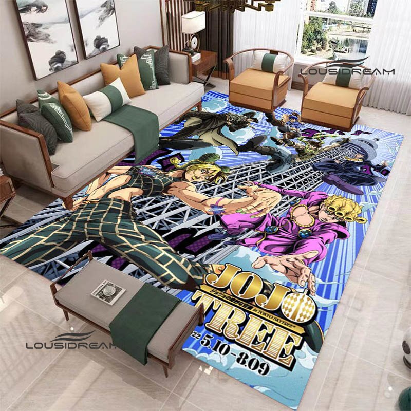 JoJo's Bizarre Adventure printed carpet Yoga mat Non -slip carpet anime rug kitchen mat cute rug Outdoor carpet birthday gift