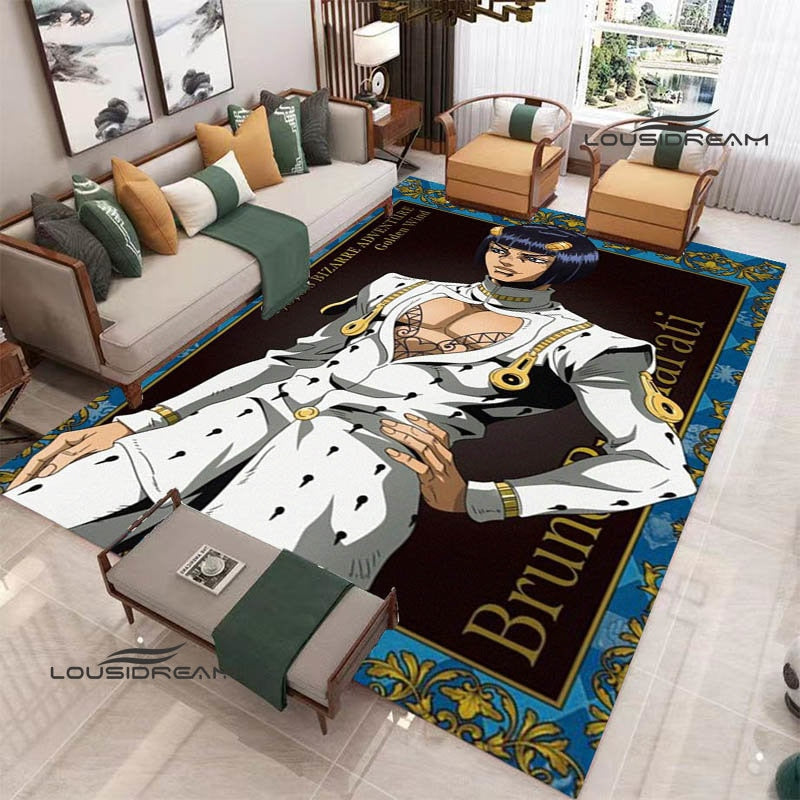 JoJo's Bizarre Adventure printed carpet Yoga mat Non -slip carpet anime rug kitchen mat cute rug Outdoor carpet birthday gift