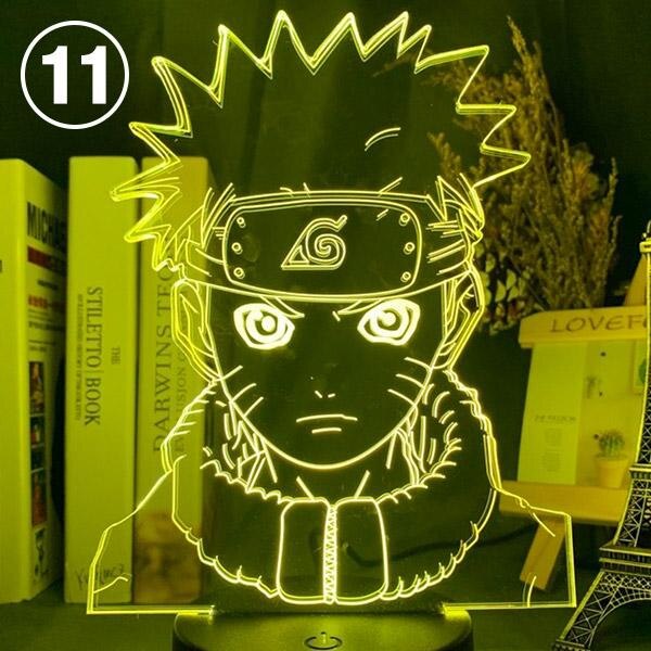 16/7 Colors Naruto Uzumaki LED Night Light Akatsuki, Kakashi Hatake, and Many Others