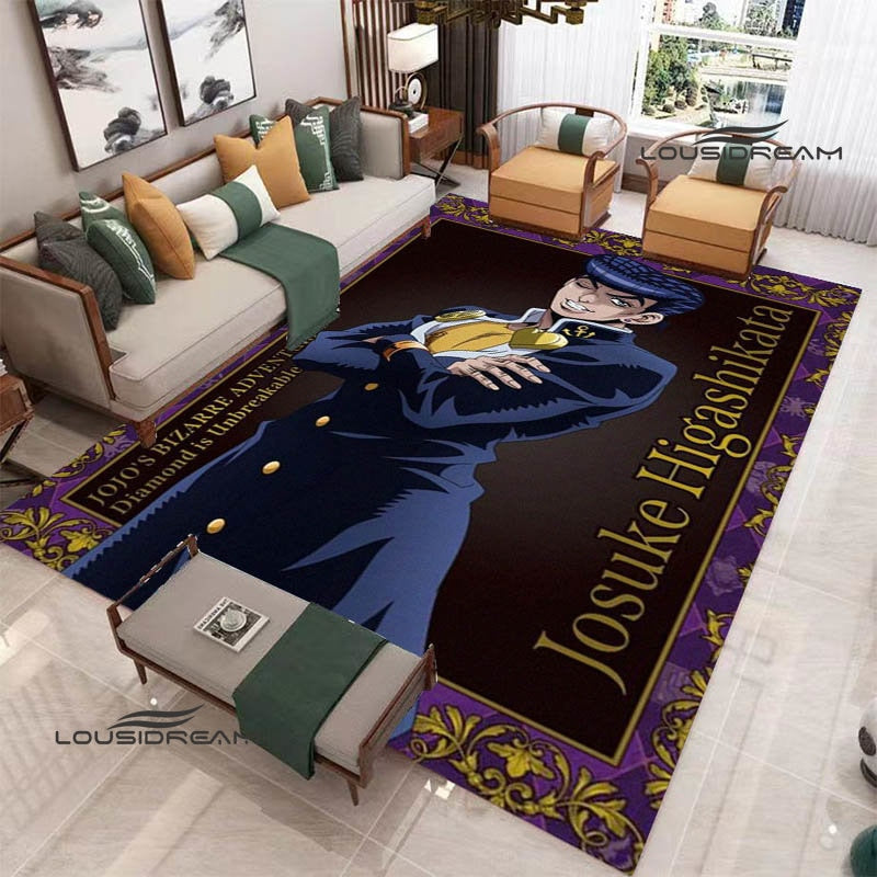 JoJo's Bizarre Adventure printed carpet Yoga mat Non -slip carpet anime rug kitchen mat cute rug Outdoor carpet birthday gift