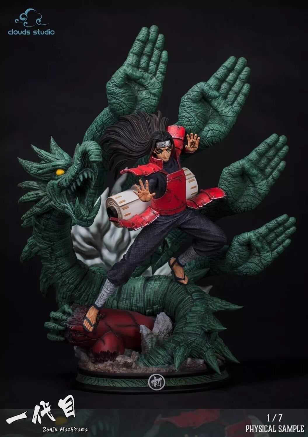 Clouds Studio Senju Hashirama Shodai Hokage Thousand Hand Pillar 46CM Resin Statue