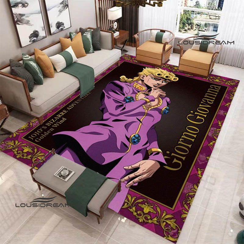 JoJo's Bizarre Adventure printed carpet Yoga mat Non -slip carpet anime rug kitchen mat cute rug Outdoor carpet birthday gift