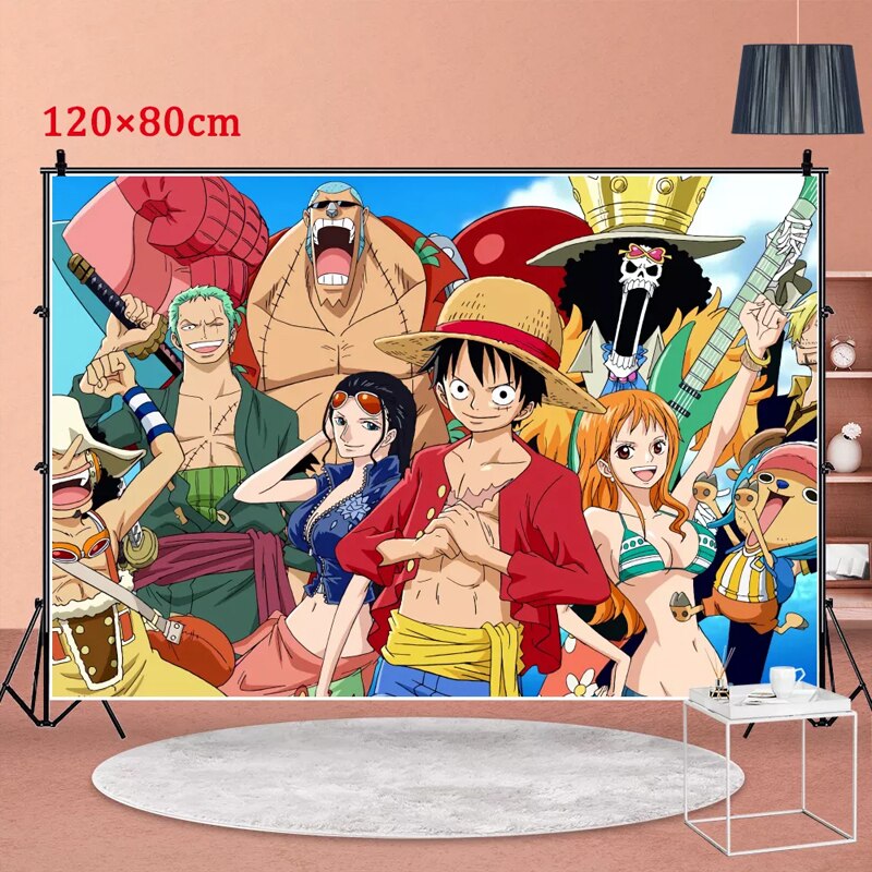 ONE PIECE Straw Hat Banner, Cake Toppers, Balloons, Party or Birthday Decorations