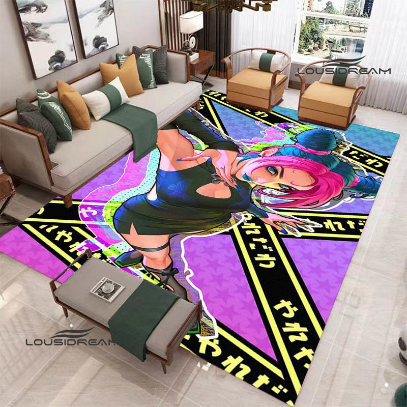 JoJo's Bizarre Adventure printed carpet Yoga mat Non -slip carpet anime rug kitchen mat cute rug Outdoor carpet birthday gift