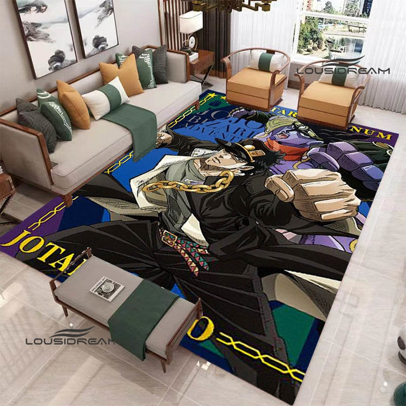 JoJo's Bizarre Adventure printed carpet Yoga mat Non -slip carpet anime rug kitchen mat cute rug Outdoor carpet birthday gift
