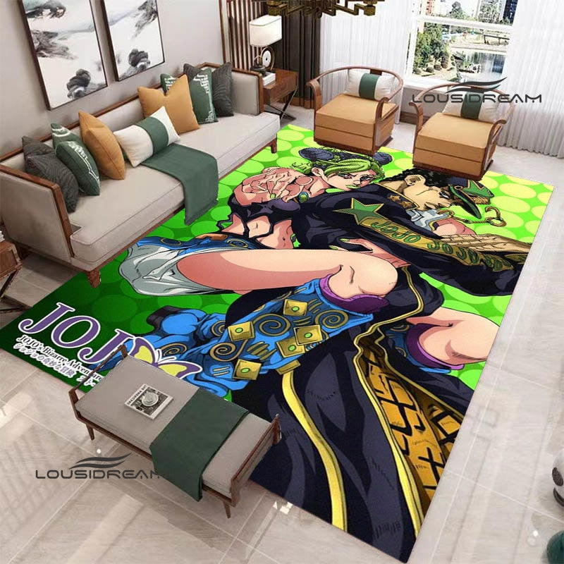 JoJo's Bizarre Adventure printed carpet Yoga mat Non -slip carpet anime rug kitchen mat cute rug Outdoor carpet birthday gift