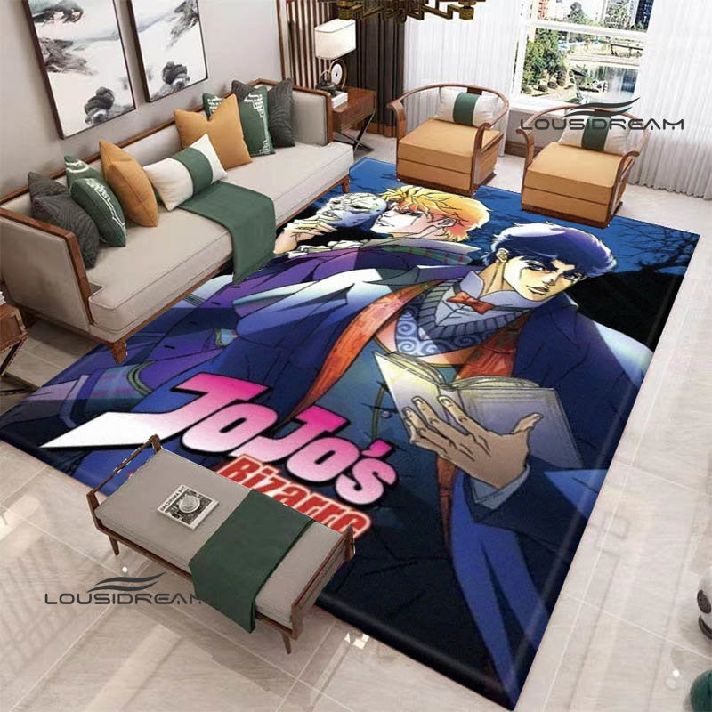 JoJo's Bizarre Adventure printed carpet Yoga mat Non -slip carpet anime rug kitchen mat cute rug Outdoor carpet birthday gift