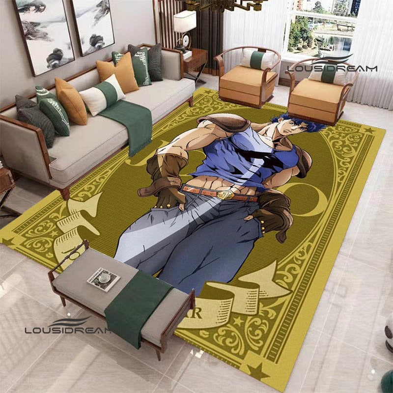 JoJo's Bizarre Adventure printed carpet Yoga mat Non -slip carpet anime rug kitchen mat cute rug Outdoor carpet birthday gift