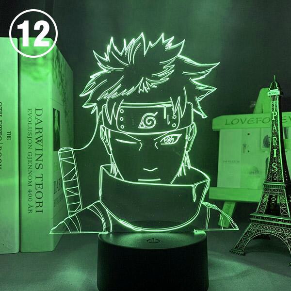 16/7 Colors Naruto Uzumaki LED Night Light Akatsuki, Kakashi Hatake, and Many Others