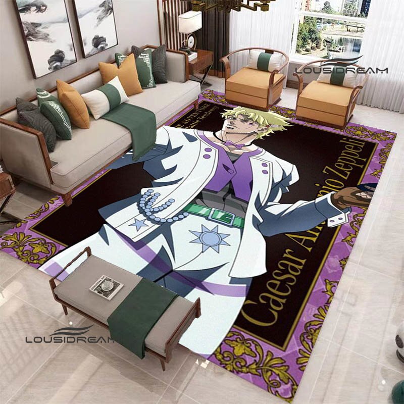 JoJo's Bizarre Adventure printed carpet Yoga mat Non -slip carpet anime rug kitchen mat cute rug Outdoor carpet birthday gift