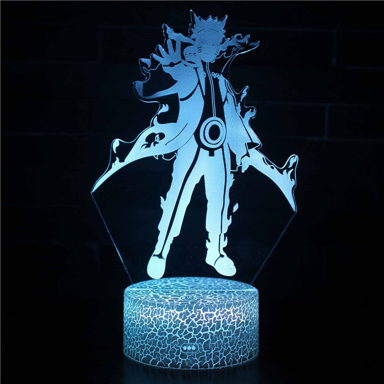 7 Colors Naruto LED Night Light, Akatsuki, Uchiha Itachi, Sasuke Colorful 3D Mini Table