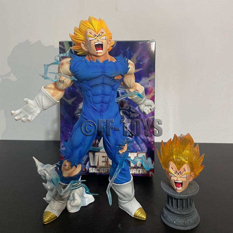 Dragon Ball Z GK Vegeta Figure Self-destruct Majin Vegeta Figurine 27CM PVC
