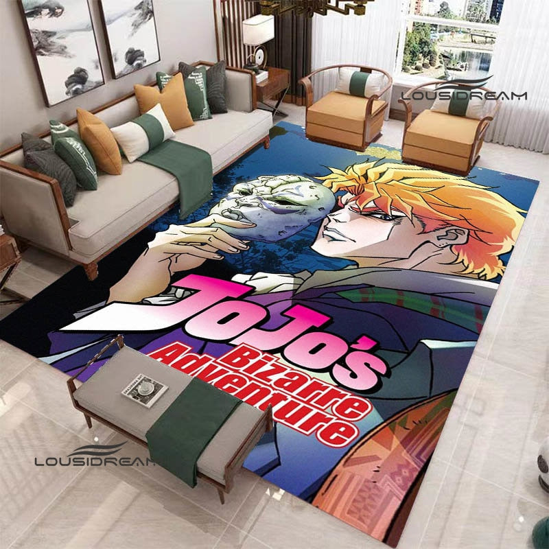 JoJo's Bizarre Adventure printed carpet Yoga mat Non -slip carpet anime rug kitchen mat cute rug Outdoor carpet birthday gift