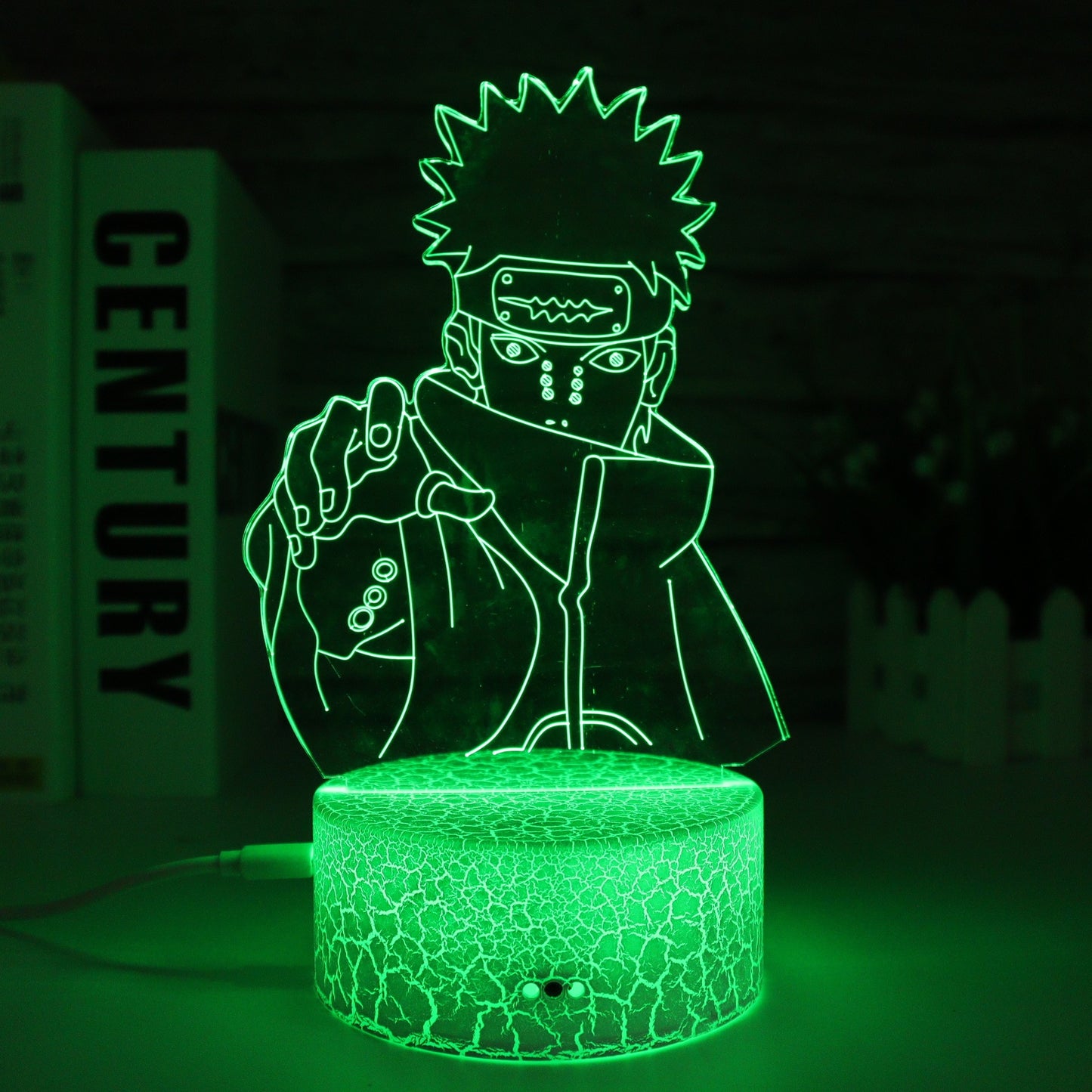 7 Colors Naruto LED Night Light, Akatsuki, Uchiha Itachi, Sasuke Colorful 3D Mini Table