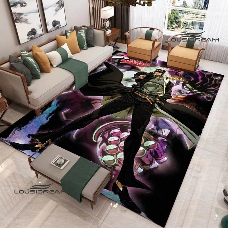JoJo's Bizarre Adventure printed carpet Yoga mat Non -slip carpet anime rug kitchen mat cute rug Outdoor carpet birthday gift