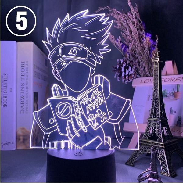 16/7 Colors Naruto Uzumaki LED Night Light Akatsuki, Kakashi Hatake, and Many Others