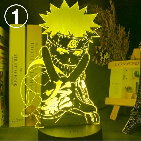 16/7 Colors Naruto Uzumaki LED Night Light Akatsuki, Kakashi Hatake, and Many Others