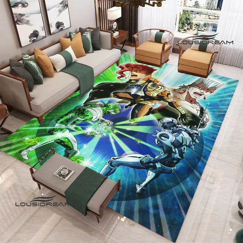 JoJo's Bizarre Adventure printed carpet Yoga mat Non -slip carpet anime rug kitchen mat cute rug Outdoor carpet birthday gift