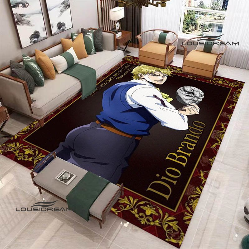 JoJo's Bizarre Adventure printed carpet Yoga mat Non -slip carpet anime rug kitchen mat cute rug Outdoor carpet birthday gift