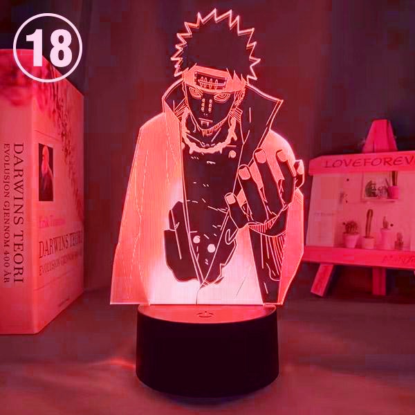 16/7 Colors Naruto Uzumaki LED Night Light Akatsuki, Kakashi Hatake, and Many Others