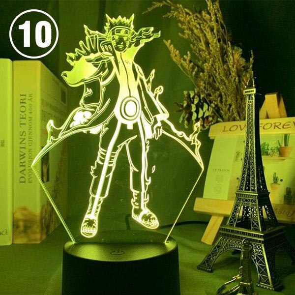16/7 Colors Naruto Uzumaki LED Night Light Akatsuki, Kakashi Hatake, and Many Others