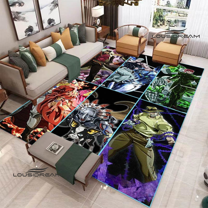 JoJo's Bizarre Adventure printed carpet Yoga mat Non -slip carpet anime rug kitchen mat cute rug Outdoor carpet birthday gift
