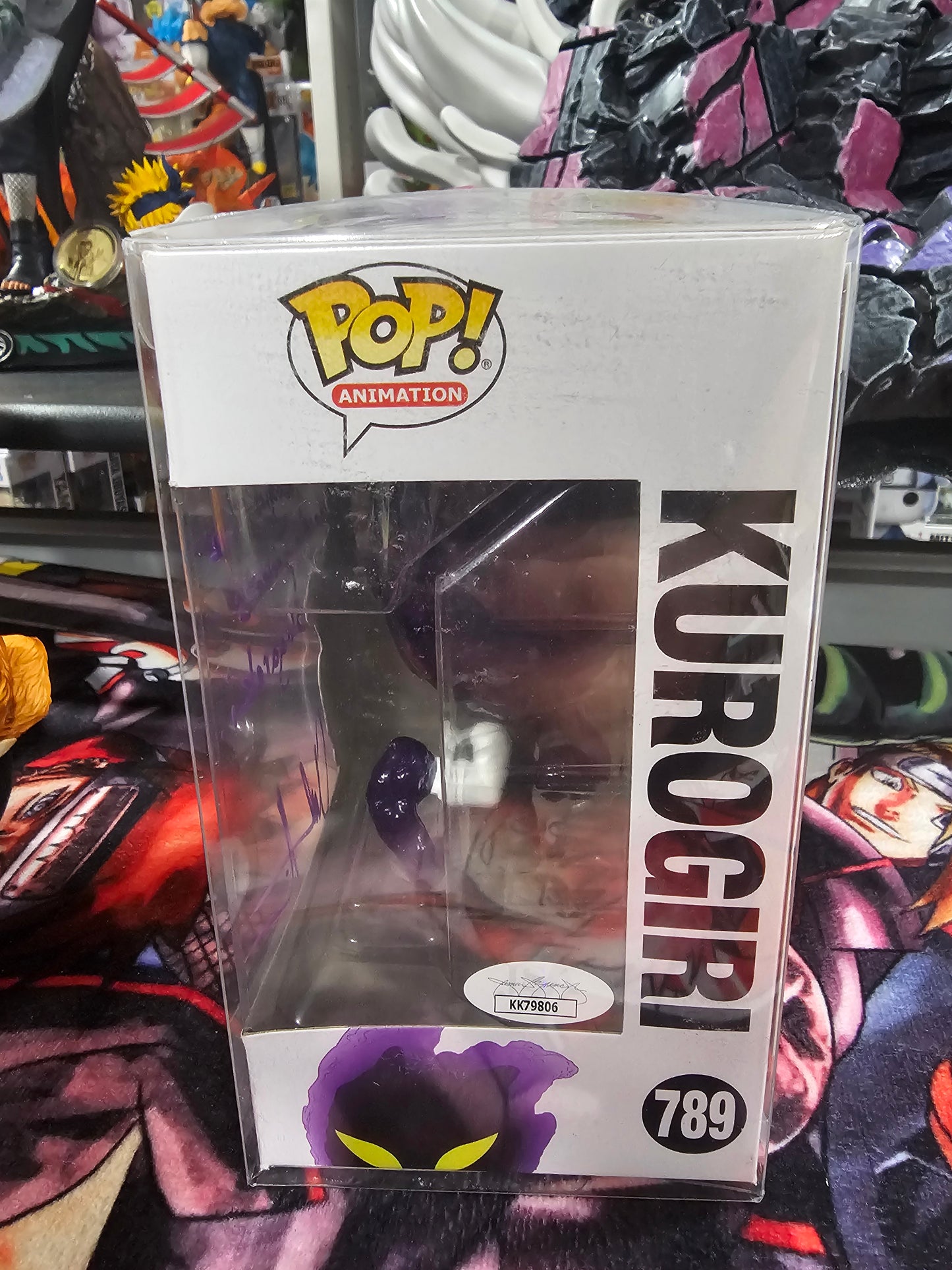 My Hero Academia Kurogiri Funko Pop Signed by Chuck Huber