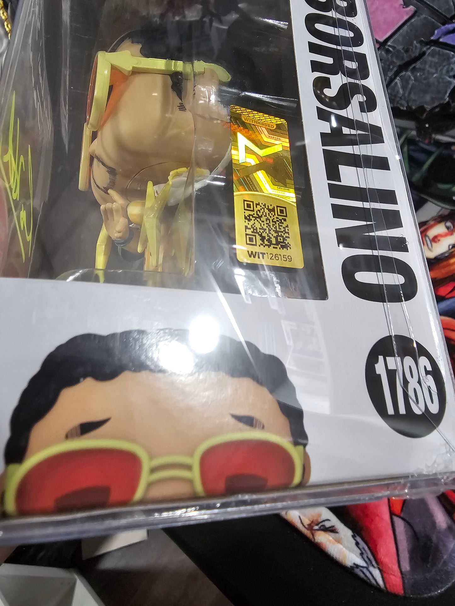 One Piece Borsalino Gamestop Exclusive Funko Pop Signed by Ray Hurd (Slight damage on bottom)