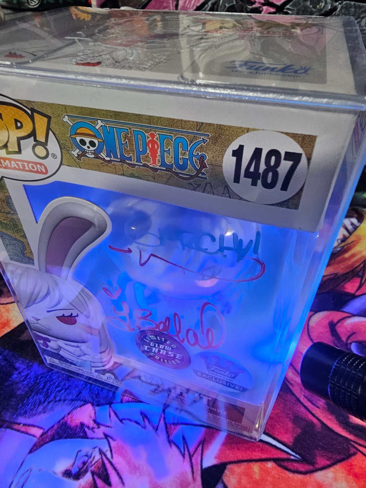 One Piece Carrot Chase Funko Shop Exclusive Funko Pop Signed by Tia Ballard