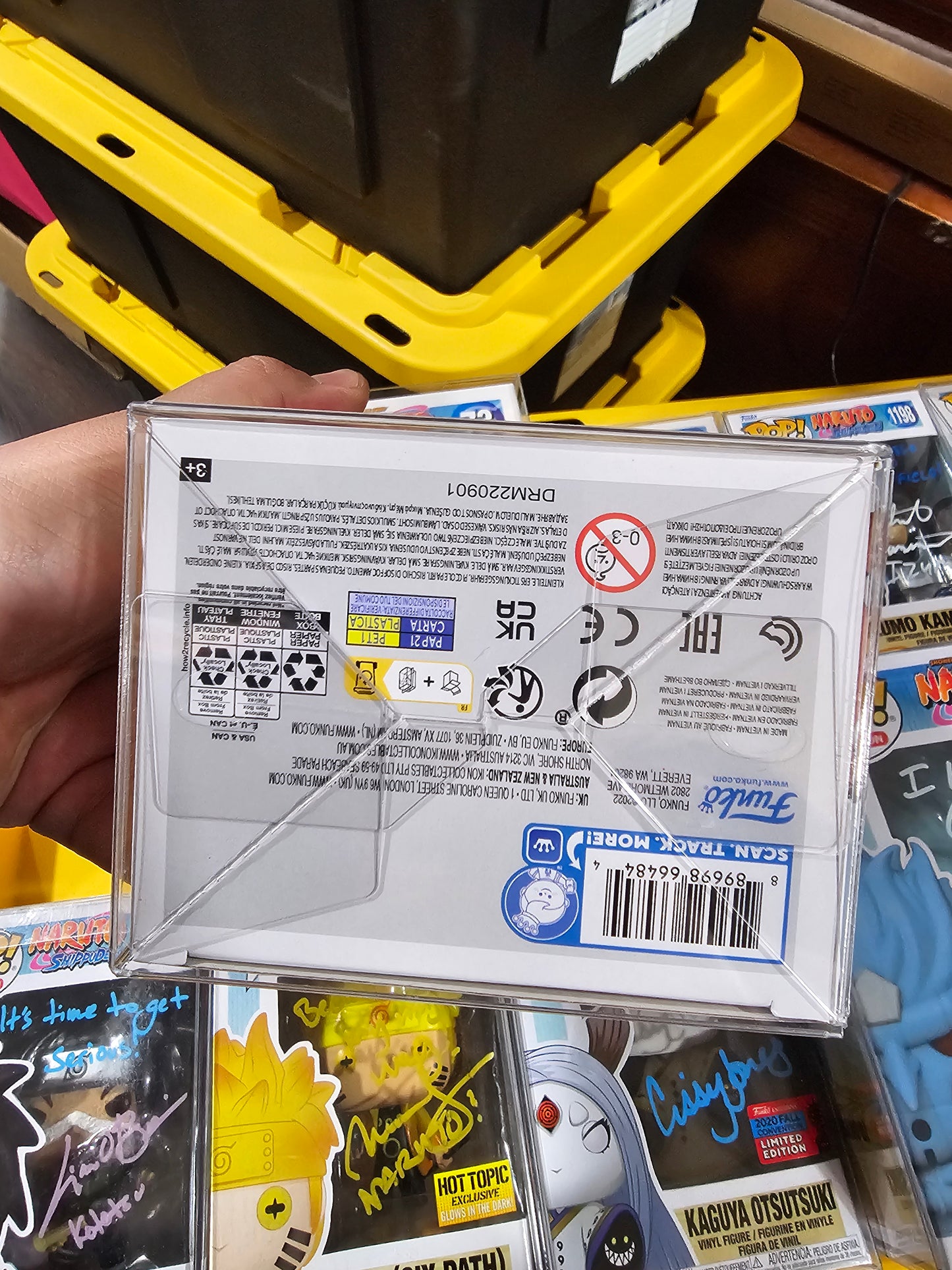 Naruto Shippuden Might Guy Eight Inner Gates Chalice Collectibles Exclusive GITD Funko Pop Signed by Skip Stellrecht