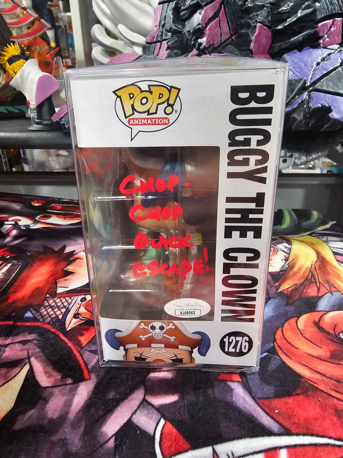 One Piece Buggy the Clown Hot Topic Funko Pop Signed by Mike McFarland