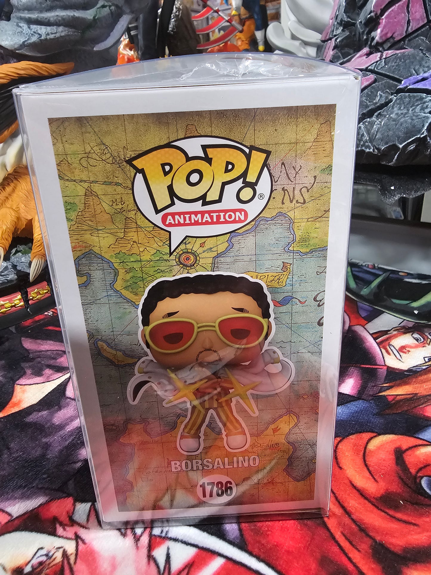 One Piece Borsalino Gamestop Exclusive Funko Pop Signed by Ray Hurd (Slight damage on bottom)