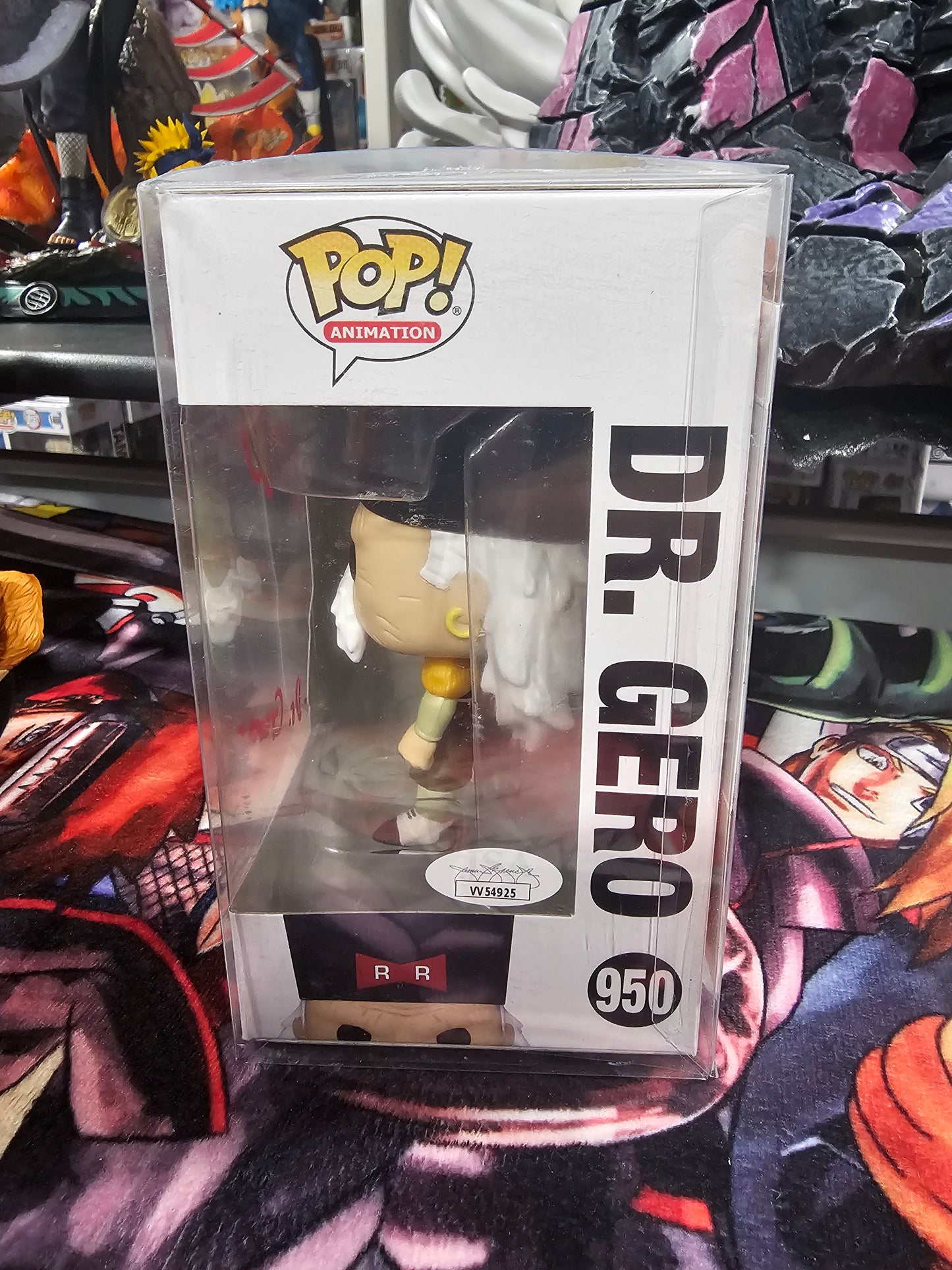 Dragon Ball Z Dr. Gero Funko Pop Signed by Kent Williams