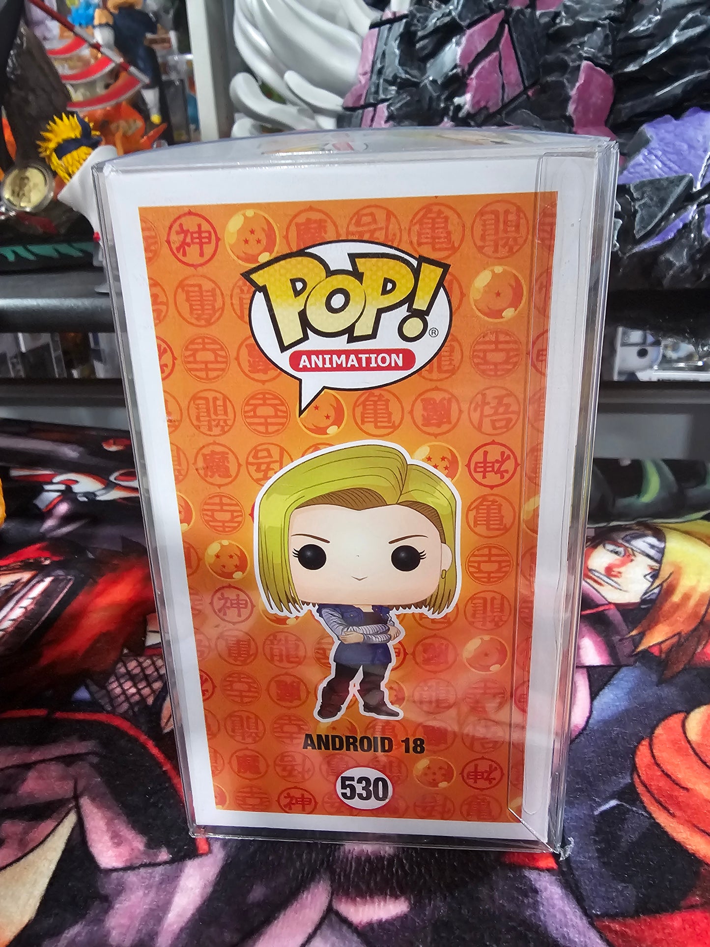 Dragon Ball Z Android 18 Funko Pop Signed by Meredith McCoy and Kent Williams