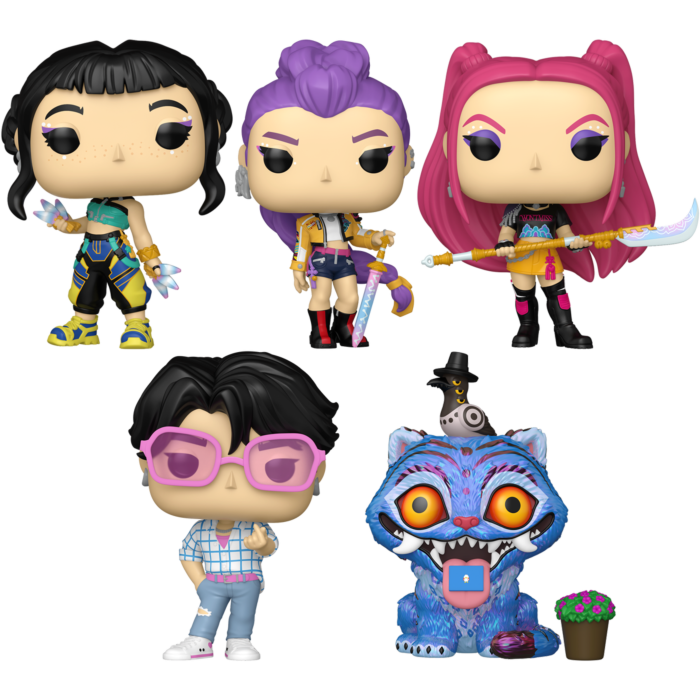 K-Pop Demon Hunter Funko Pop Set without Chase