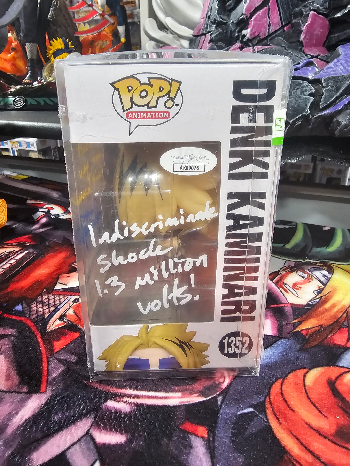 My Hero Academia Denki Kaminari Amazon Exclusive Funko Pop Signed by Kyle Phillips