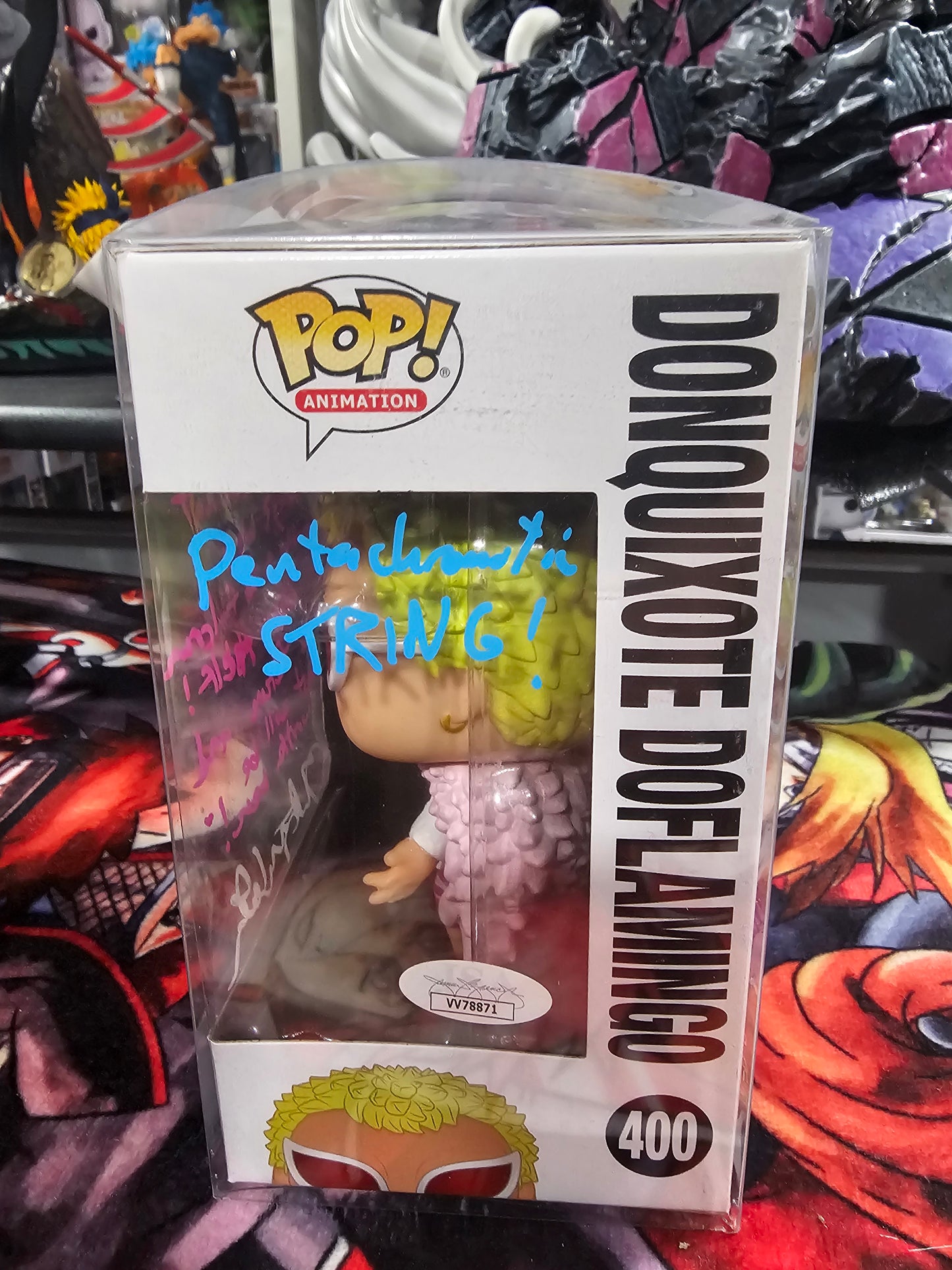 One Piece Donquixote Doflamingo Funko Pop Signed by Robert McCollum