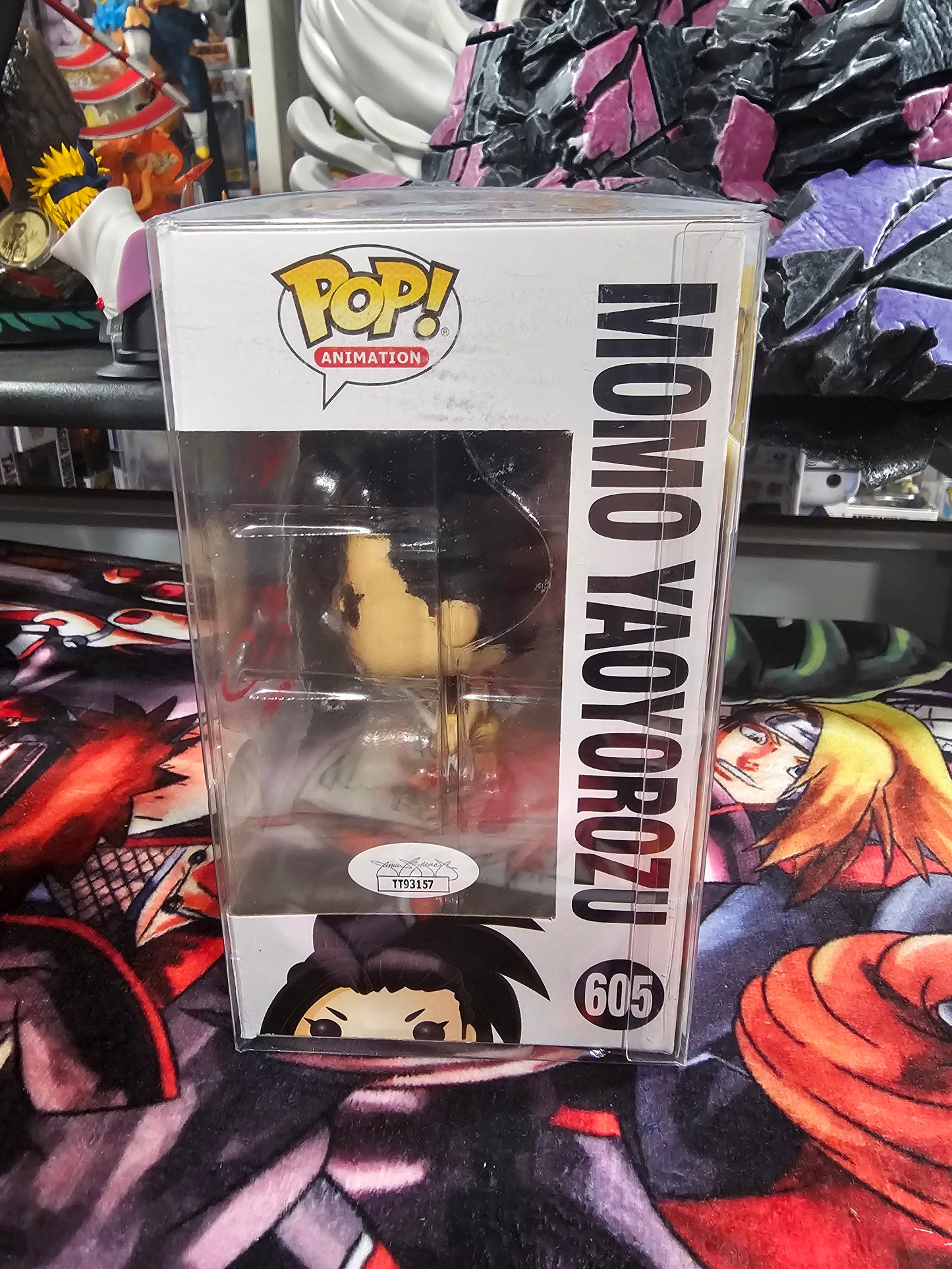 My Hero Academia Momo Yaoyorozu 7BAP Funko Pop Signed by Colleen Clickenbeard