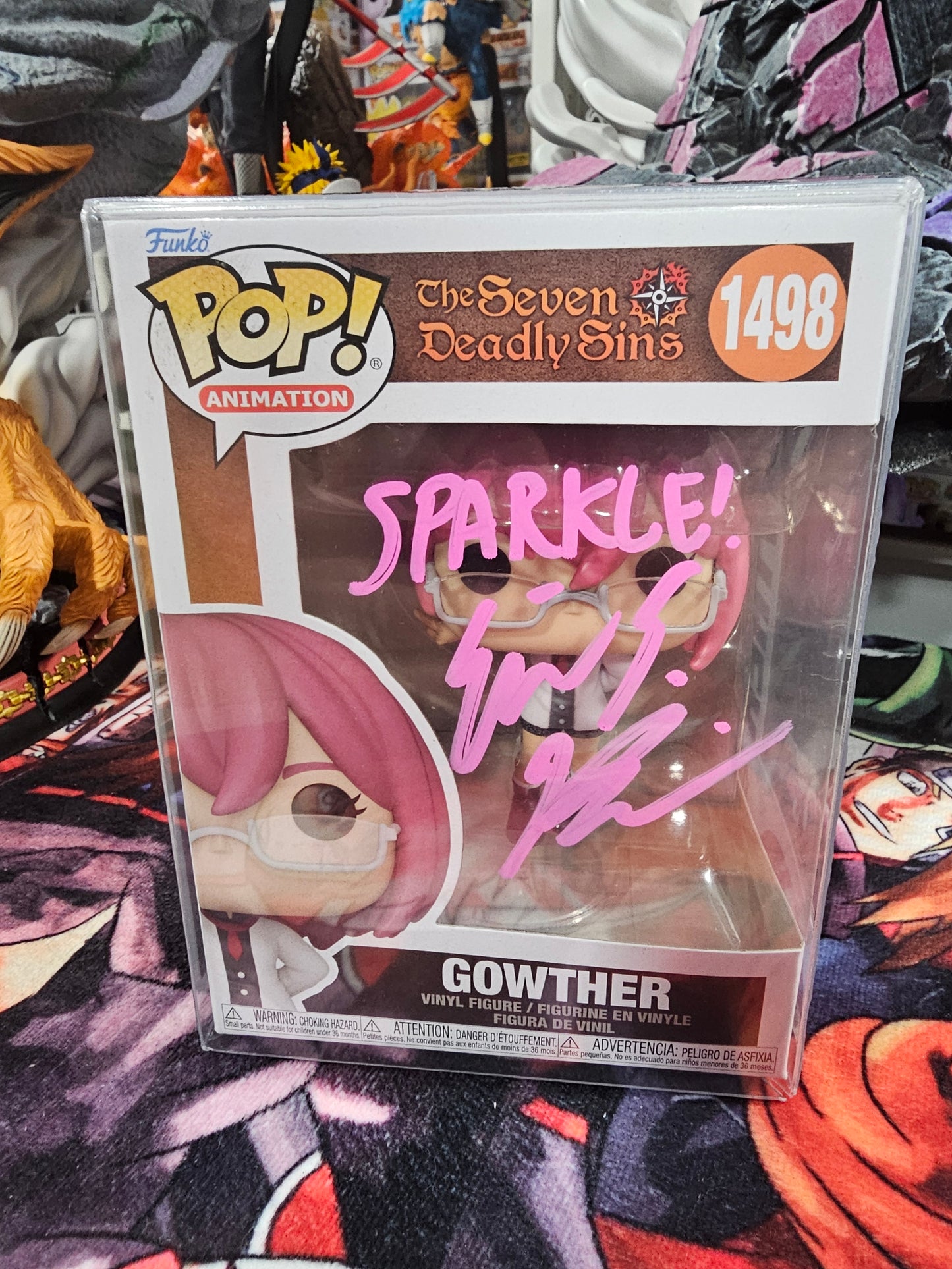 Seven Deadly Sins Gowther Funko Pop Signed by Erik Kimerer