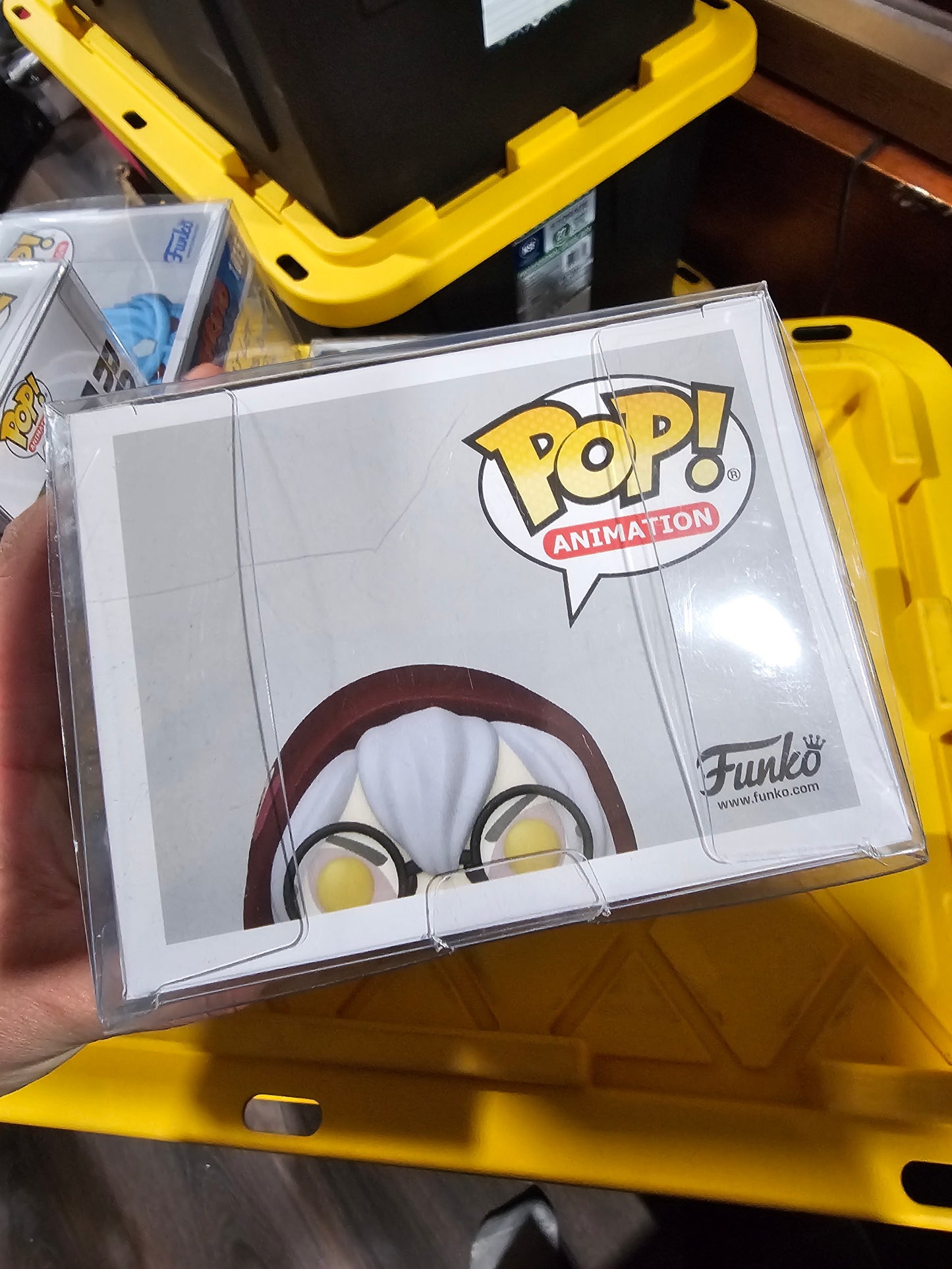 Naruto Shippuden Kabuto Yakushi Funko Pop Signed by JVA, Nobutoshi Canna and English Voice Actor Henry Dittman (Blue & White)