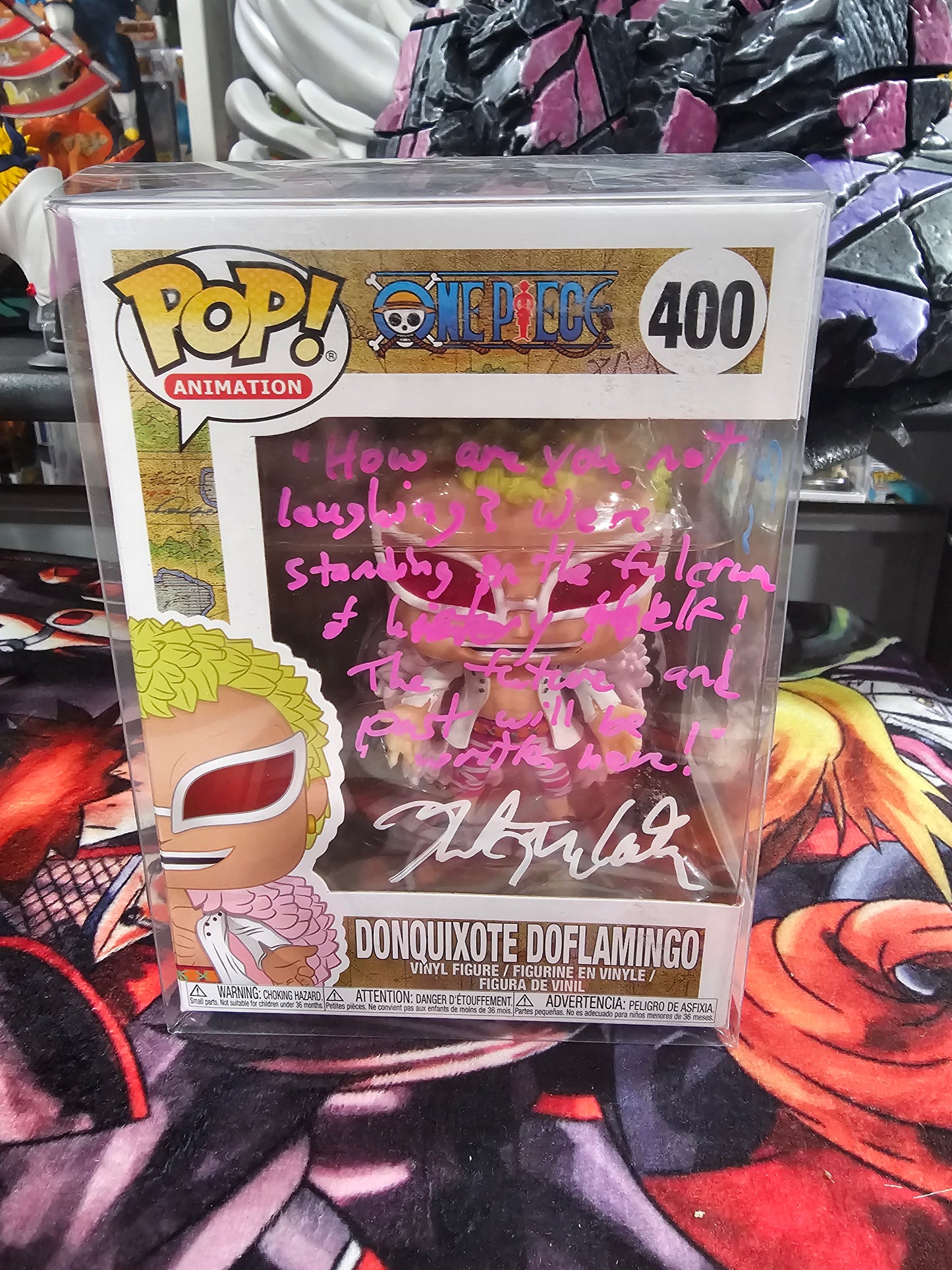One Piece Donquixote Doflamingo Funko Pop Signed by Robert McCollum