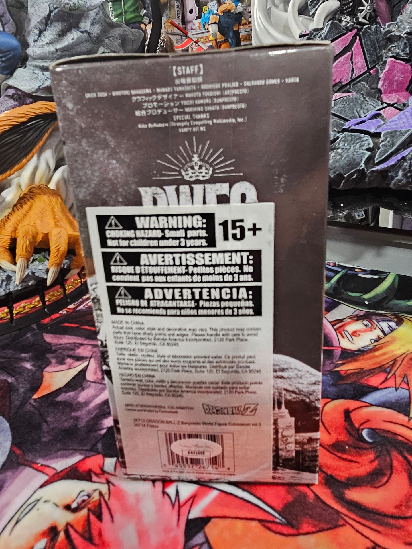 Dragon Ball Z BWFC Frieza Figure Sealed Signed by Both Linda Young (Original VA) and Chris Ayres (2nd VA)