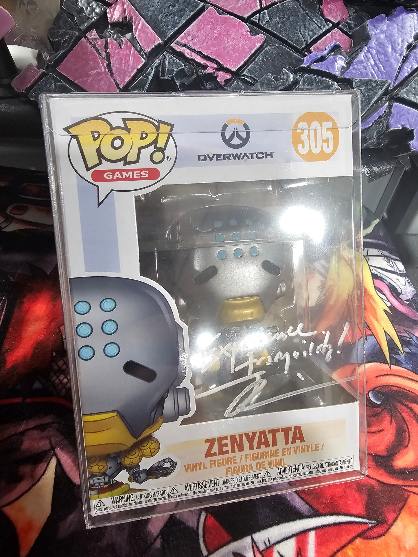 Overwatch Zenyatta Funko Pop Signed by Feodor Chin